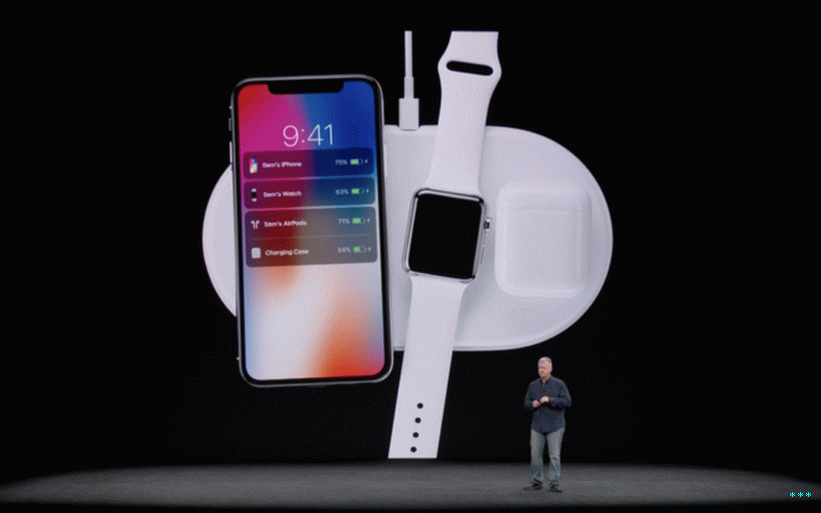 Apple представя своя безжичен мат за зареждане на AirPower през септември 2017 г.